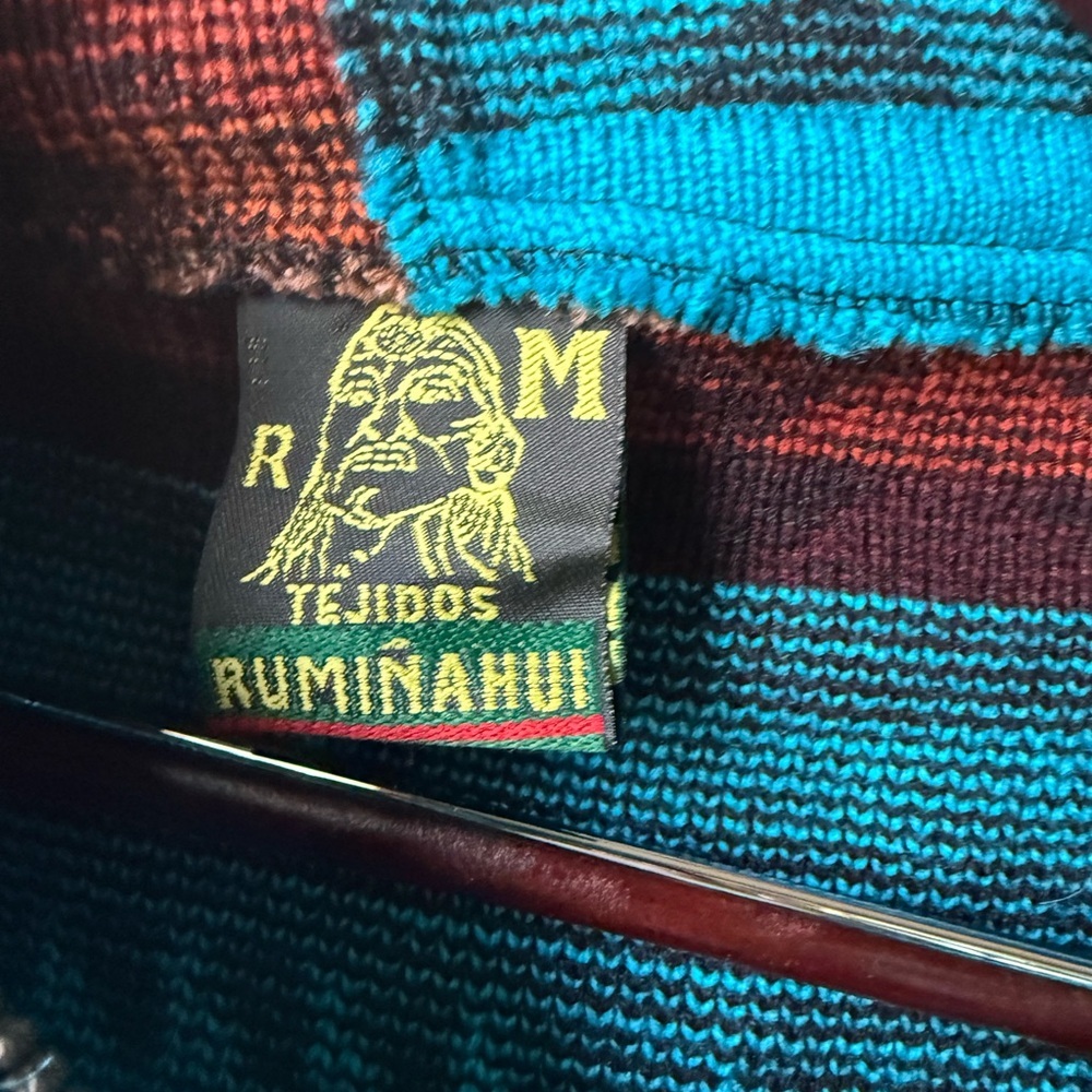 Southwestern Patterned Jacket - Blue and Black - Picture 2 of 3